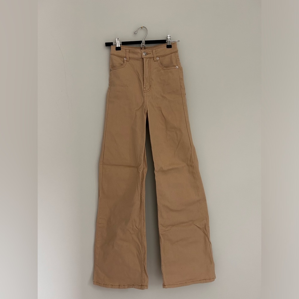 High-rise Straight Cut Denim Pants